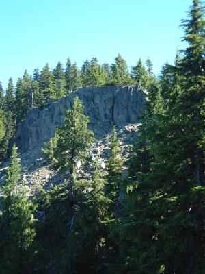 Looking toward the summit of Bohemia Mt.