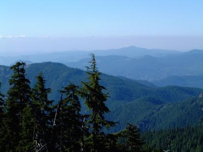 Looking NNW, Spencer Butte faintly visible